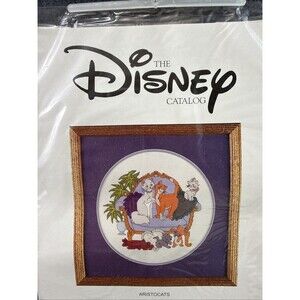 Vintage Disney Catalog Aristocats Counted Cross Stitch Kit Marie Berlioz Toulous